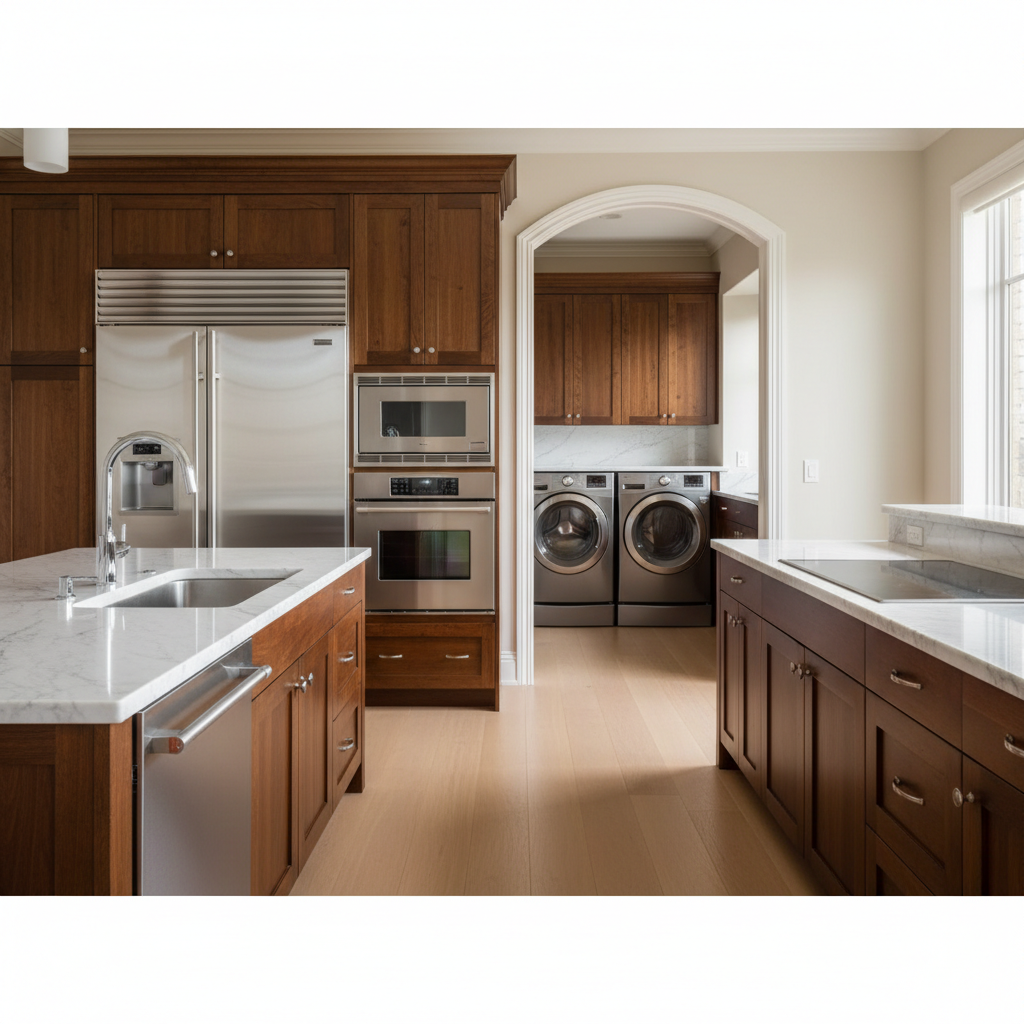 Premium household KitchenAid-style appliances in a luxury home environment